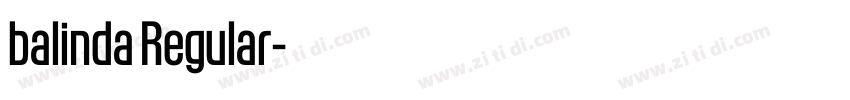balinda Regular字体转换